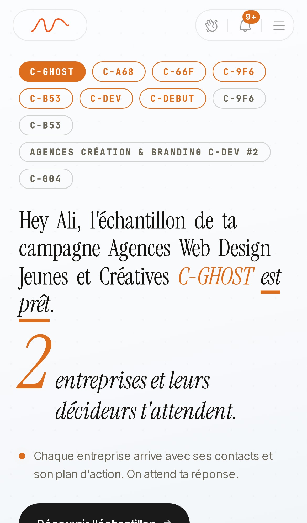 Ton tableau de bord sur iPhone